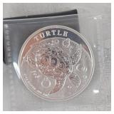 2022 1oz-.999 Silver Turtle Round