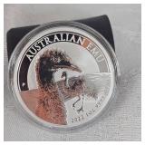 2022 1oz Emu Silver Round