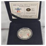 2008 Coloured Lucky Loonie Sterling Silver Coin