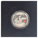2008 Coloured Lucky Loonie Sterling Silver Coin