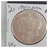 1921 Morgan $1 VFT Condition