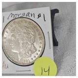 1921 Morgan $1 AU Condition