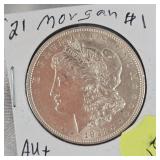 1921 Morgan $1 AU+ Condition
