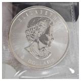 2015-1 1/4 oz-.999 Silver Canadian Buffalo