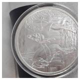 1 oz Lady Godtna/Horse .999 Silver Round