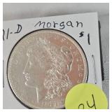 1921 D Morgan $1 AU Condition