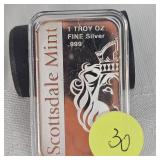Scottsdale Mint 1oz-.999 Silver Bar