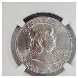 1960 D Franklin NGC MS64 50c