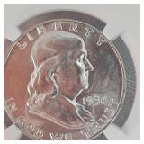 1956 D Franklin NGC MS64 50c