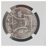 1956 D Franklin NGC MS64 50c
