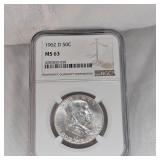 1962 D Franklin NGC MS63 50c