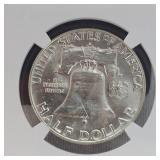 1962 D Franklin NGC MS63 50c