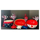 Variety of Fourth of July Decor