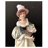Vintage 8-Inch Lefton Porcelain Lady Figurine