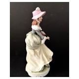 Vintage 8-Inch Lefton Porcelain Lady Figurine