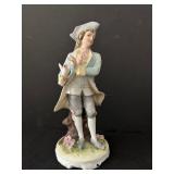 Vintage Lefton Porcelain Figurine Gentleman with Dove 7.5 Inch