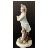 Vintage Lefton Porcelain Figurine Gentleman with Dove 7.5 Inch