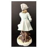 Vintage Lefton Porcelain Figurine Gentleman with Dove 7.5 Inch