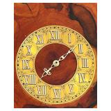 Vintage Live Edge Style Wood Wall Clock