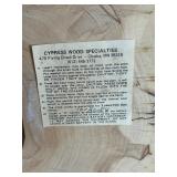 Vintage Live Edge Style Wood Wall Clock