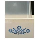 Corning Ware Blue Cornflower Baking Dishes with Glass Lids - Set of