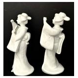 Pair of 6.5-Inch Homco Japan Porcelain Geisha Figurines