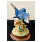 Set of 3 Decorative Songbird Figurines with Cardinals and Bluebird