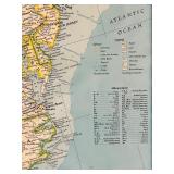 Framed Large United States Wall Map 47 x 67 Inches