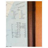 Framed Large United States Wall Map 47 x 67 Inches