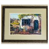 Framed Artwork of Cottage Scene