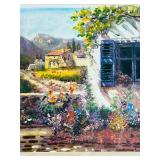 Framed Artwork of Cottage Scene