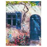 Framed Artwork of Cottage Scene