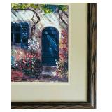 Framed Artwork of Cottage Scene