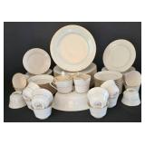 Beautiful Vintage Noritake Turlane Ivory China Dinnerware Set
