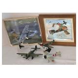 Vintage Plane Models & Art