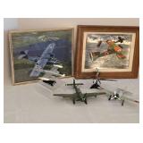 Vintage Plane Models & Art