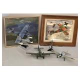 Vintage Plane Models & Art