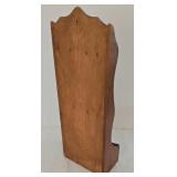 Vintage Wooden Spoon Holder With Collectible Spoons