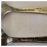 Vintage Wooden Spoon Holder With Collectible Spoons