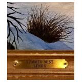 Signed Original Locomotive Oil Painting