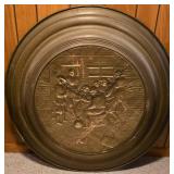 Large Vintage Brass Decorative Wall Hanging
