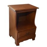 Vintage Wooden Side Table with Drawer