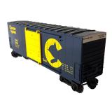 Lionel O Scale Hi-Cube Box Car Set: Illinois Central, Chessie, Norfolk & Western