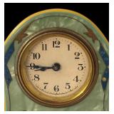 Vintage Decorative Mantel Clock with Enamel Accents