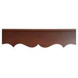 Vintage Wooden Shelf with Scalloped Edge