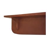 Vintage Wooden Shelf with Scalloped Edge