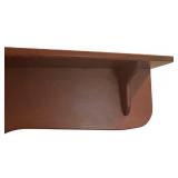 Vintage Wooden Shelf with Scalloped Edge