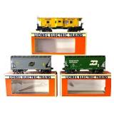Lionel Burlington Northern, Chicago Northwestern, and Union Pacific Train Cars