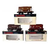 Set of 3 Lionel O Gauge Ore Cars B&LE, Great Northern and Milwaukee Road