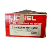 Lionel Die-Cast Steam Locomotive and Tender C&O Hudson 8603